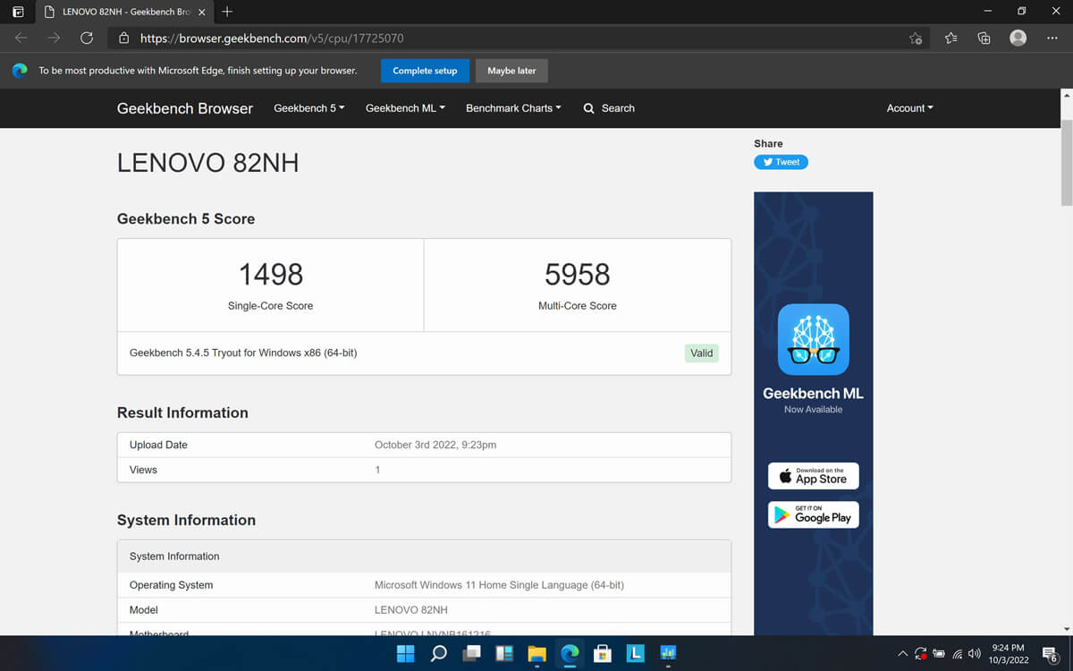 Lenovo Yoga Slim 7i Pro 14IHU5
