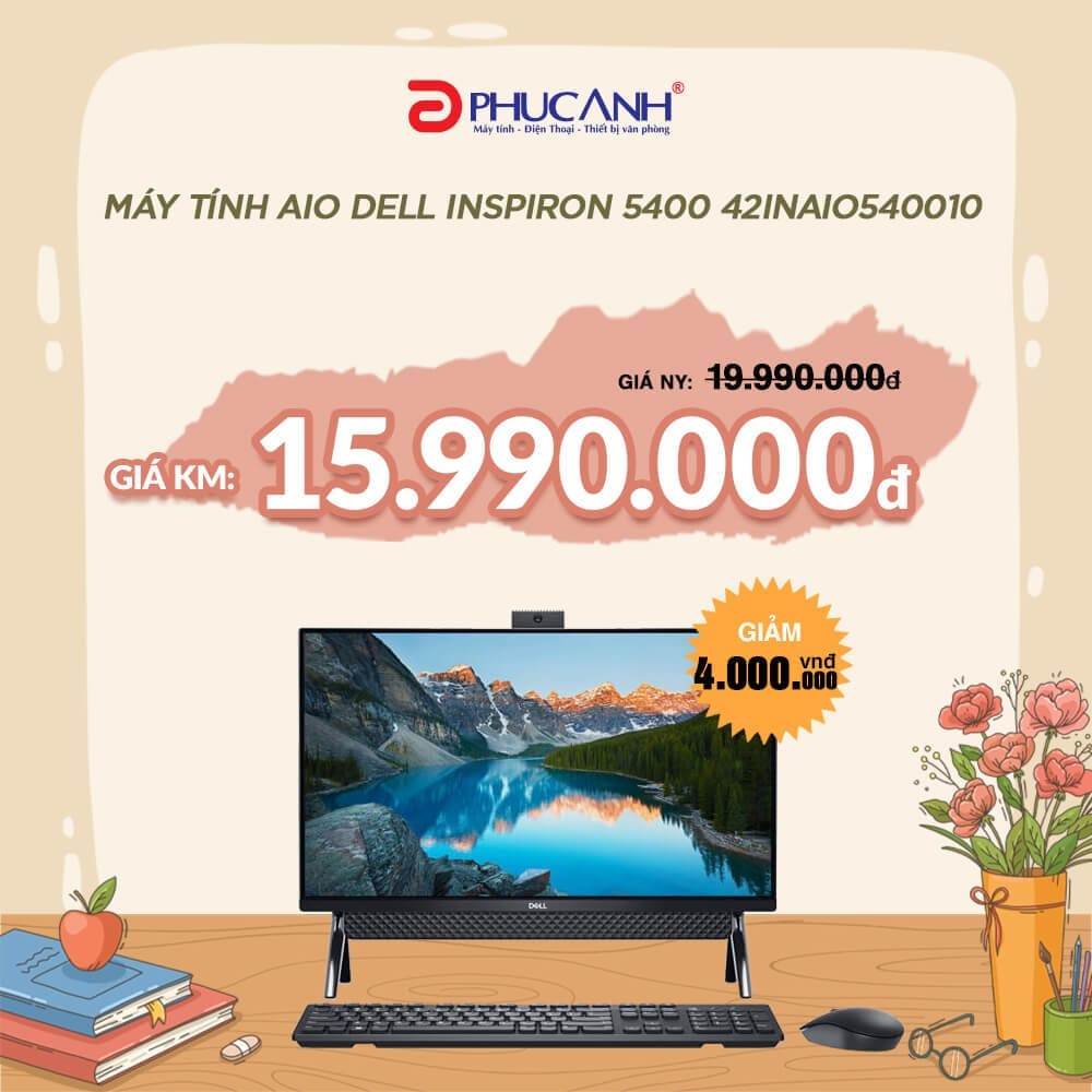 Máy tính All in one Dell Inspiron 5400 42INAIO540010