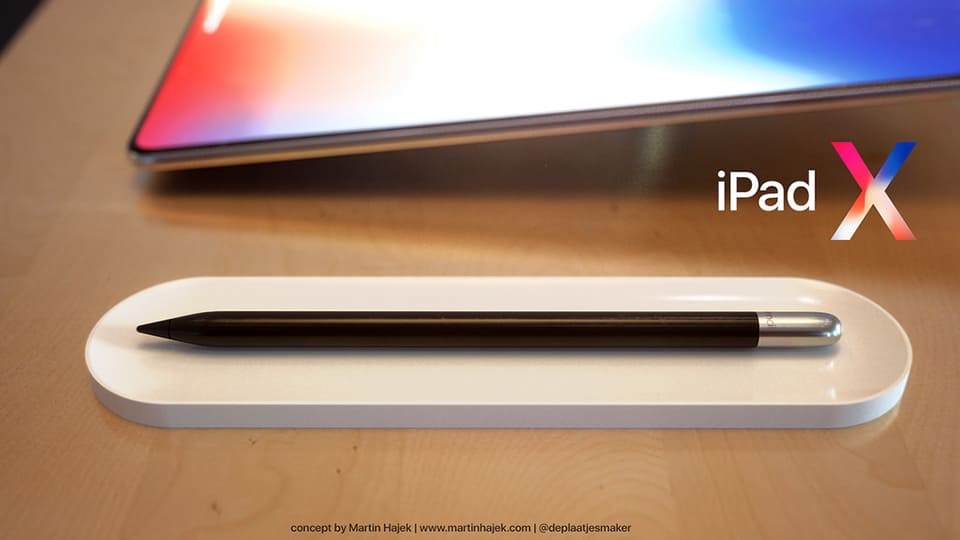 Phải đến năm 2018 chiếc iPad của Apple sẽ có Face ID và bỏ nút Home, nhưng mới đây lại lộ diện một bản thiết kế tuyệt đẹp cho chiếc iPad mới lấy ý tưởng từ iPhone X "tai thỏ".    Đẹp ngỡ ngàng bộ ảnh iPad X lấy cảm hứng "tai thỏ" iPhone X với màn hình không viền siêu đẹp     Theo nguồn tin mới nhất, thế hệ iPad năm sau của Apple sẽ có thiết kế toàn màn hình như iPhone X, nhà thiết kế Martin Hajek vừa gửi đến chúng ta bộ ảnh render về một chiếc máy tính bảng mới với tên gọi là iPad X.     Đẹp ngỡ ngàng bộ ảnh iPad X lấy cảm hứng "tai thỏ" iPhone X với màn hình không viền siêu đẹp     iPad X sở hữu thiết kế cực kỳ hấp dẫn với màn hình tràn cạnh, viền siêu mỏng ấn tượng. Thiết bị cũng đi kèm với “tai thỏ” khi ở viền cạnh trên, màn hình bị khoét vào một phần ở chính giữa làm nơi chứa cảm biến nhận diện khuôn mặt Face ID. Trong khi mặt lưng của máy sẽ có sự xuất hiện của cụm camera kép được sắp xếp theo chiều dọc.    Đẹp ngỡ ngàng bộ ảnh iPad X lấy cảm hứng "tai thỏ" iPhone X với màn hình không viền siêu đẹp   Đẹp ngỡ ngàng bộ ảnh iPad X lấy cảm hứng "tai thỏ" iPhone X với màn hình không viền siêu đẹp     Đặc biệt, theo Martin Hajek thì chiếc iPad X này sẽ có ngoại hình lớn bằng một chiếc iPad Pro 12.9 inch nhưng nhờ sở hữu thiết kế viền siêu mỏng mà kích thước màn hình của máy sẽ lớn hơn khá nhiều.    Đẹp ngỡ ngàng bộ ảnh iPad X lấy cảm hứng "tai thỏ" iPhone X với màn hình không viền siêu đẹp     Ngoài ra, theo những hình ảnh render này thì chiếc iPad X cũng sẽ được trang bị phụ kiện bút Pencil đã được cải tiến, hỗ trợ nhiều phần mềm hữu ích hơn để người dùng ghi chú và vẽ.  Đẹp ngỡ ngàng bộ ảnh iPad X lấy cảm hứng "tai thỏ" iPhone X với màn hình không viền siêu đẹp   Đẹp ngỡ ngàng bộ ảnh iPad X lấy cảm hứng "tai thỏ" iPhone X với màn hình không viền siêu đẹp   Theo như dự kiến, iPad X sẽ được Apple ra mắt vào mùa thu năm sau, cùng Phúc Anh chờ đợi nhé.  Đẹp ngỡ ngàng bộ ảnh iPad X lấy cảm hứng "tai thỏ" iPhone X với màn hình không viền siêu đẹp 