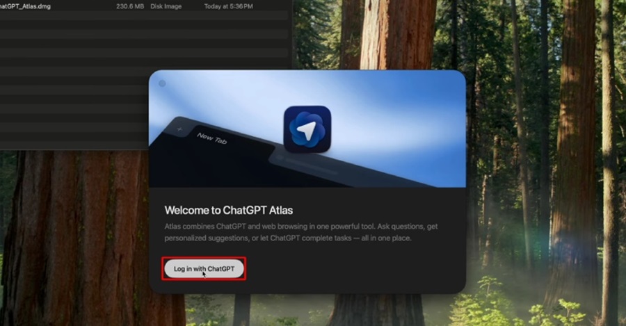 tải ChatGPT Atlas trên macOS