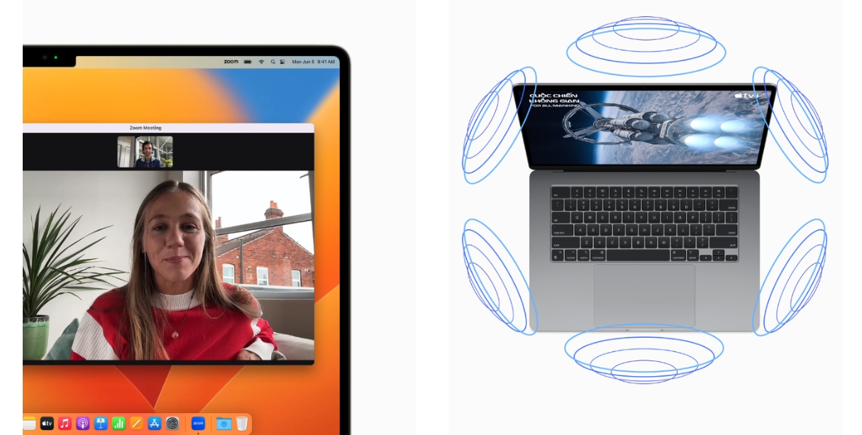 So sánh MacBook Air 15 inch và MacBook Air 13 inch M2