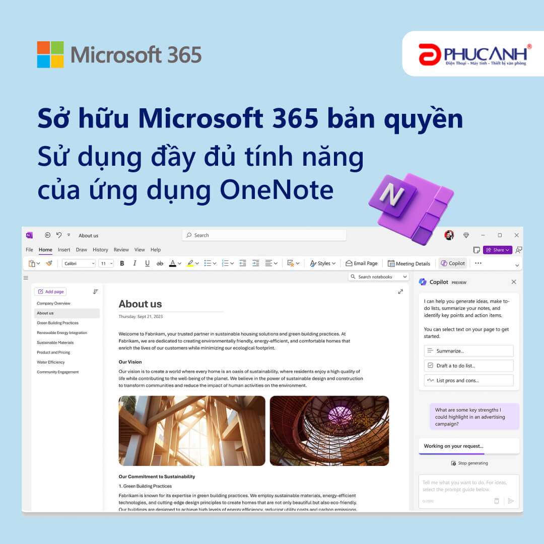 Sở hữu Microsoft 365 bản quyền