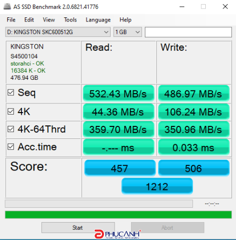 Đánh giá SSD Kingston KC600