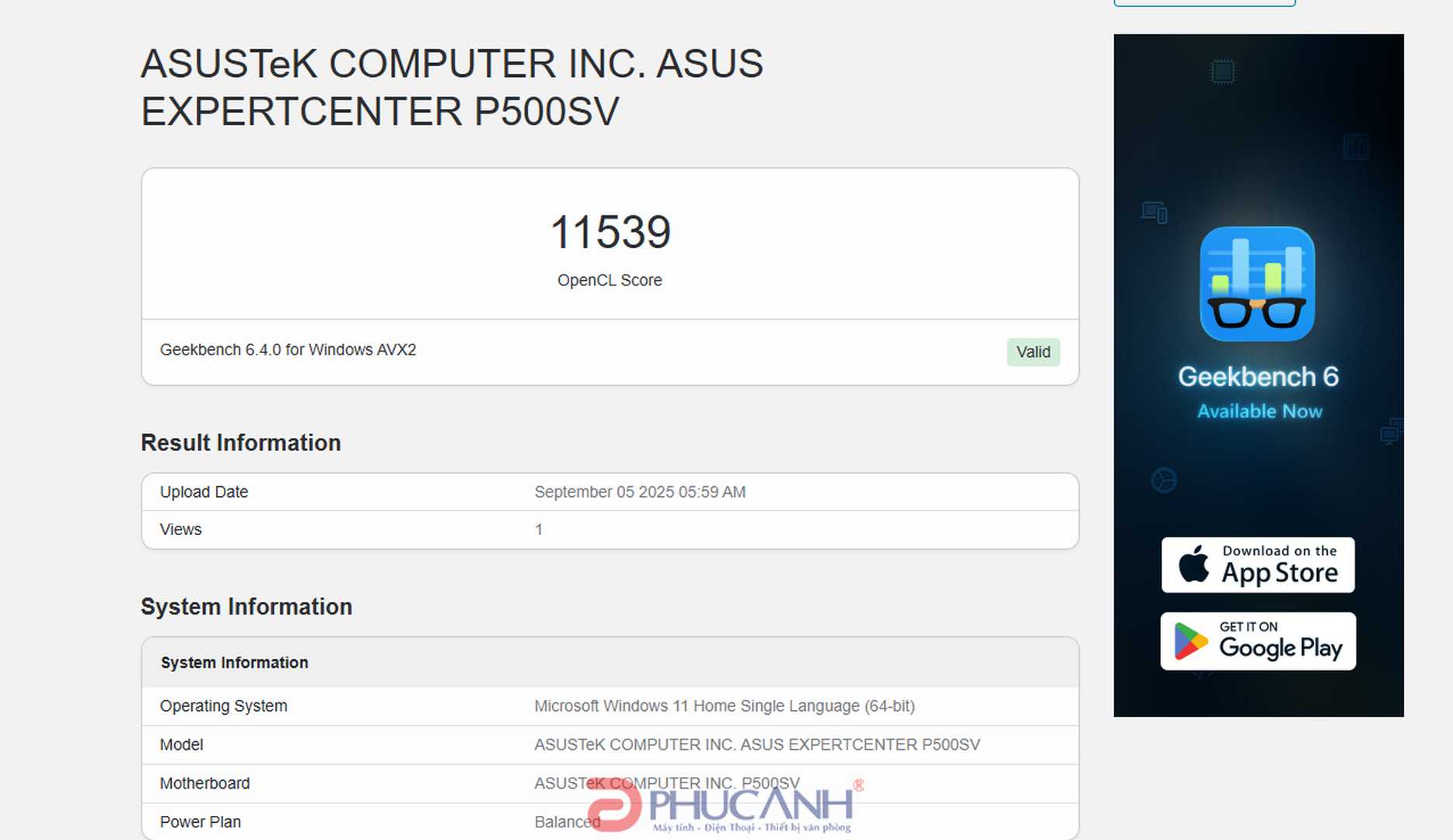 Asus ExpertCenter P500SV