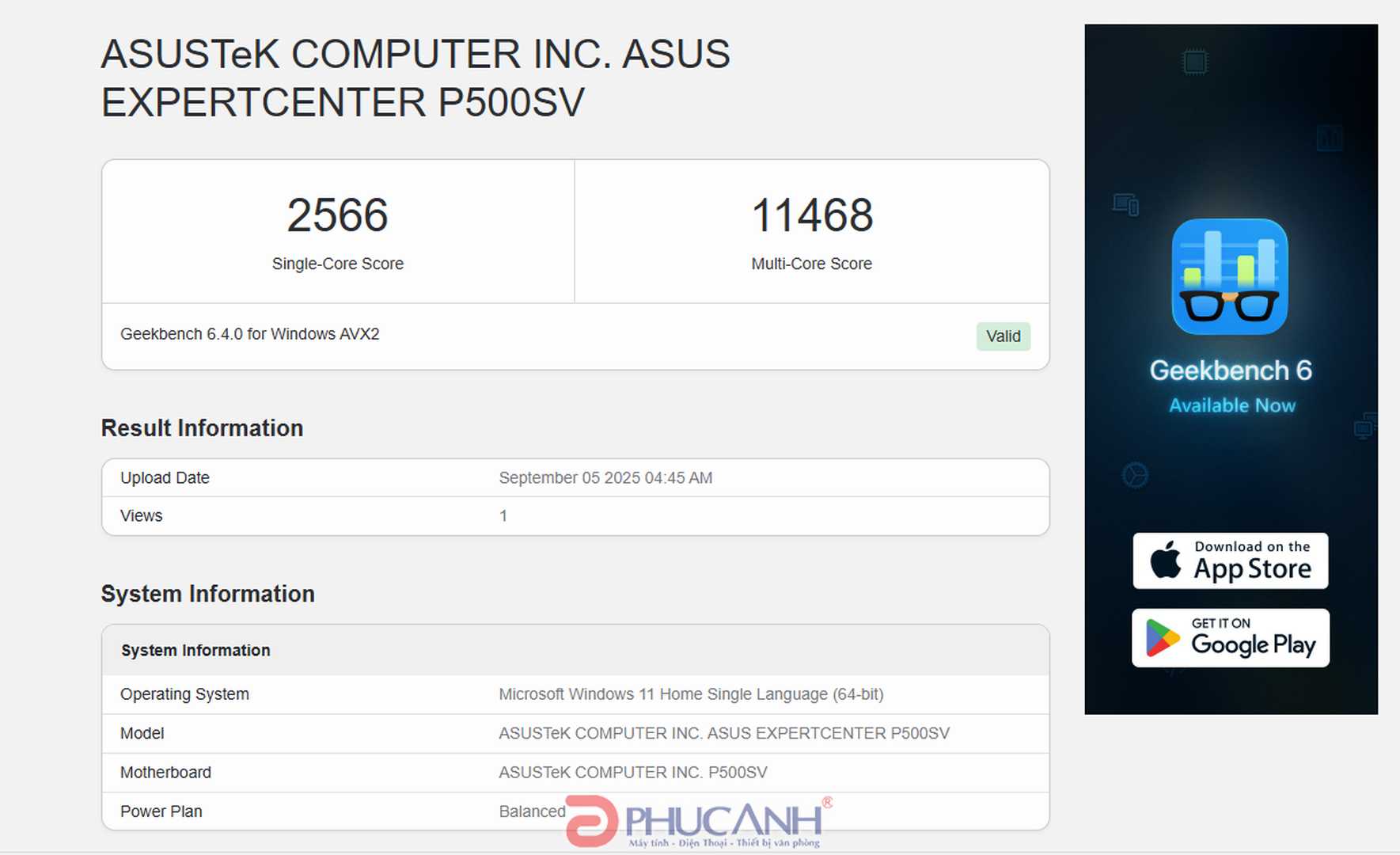 Asus ExpertCenter P500SV