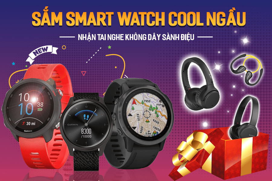 Sáº®M SMARTWATCH COOL NGáº¦U - NHáº¬N TAI NGHE SÃNH ÄIá»U