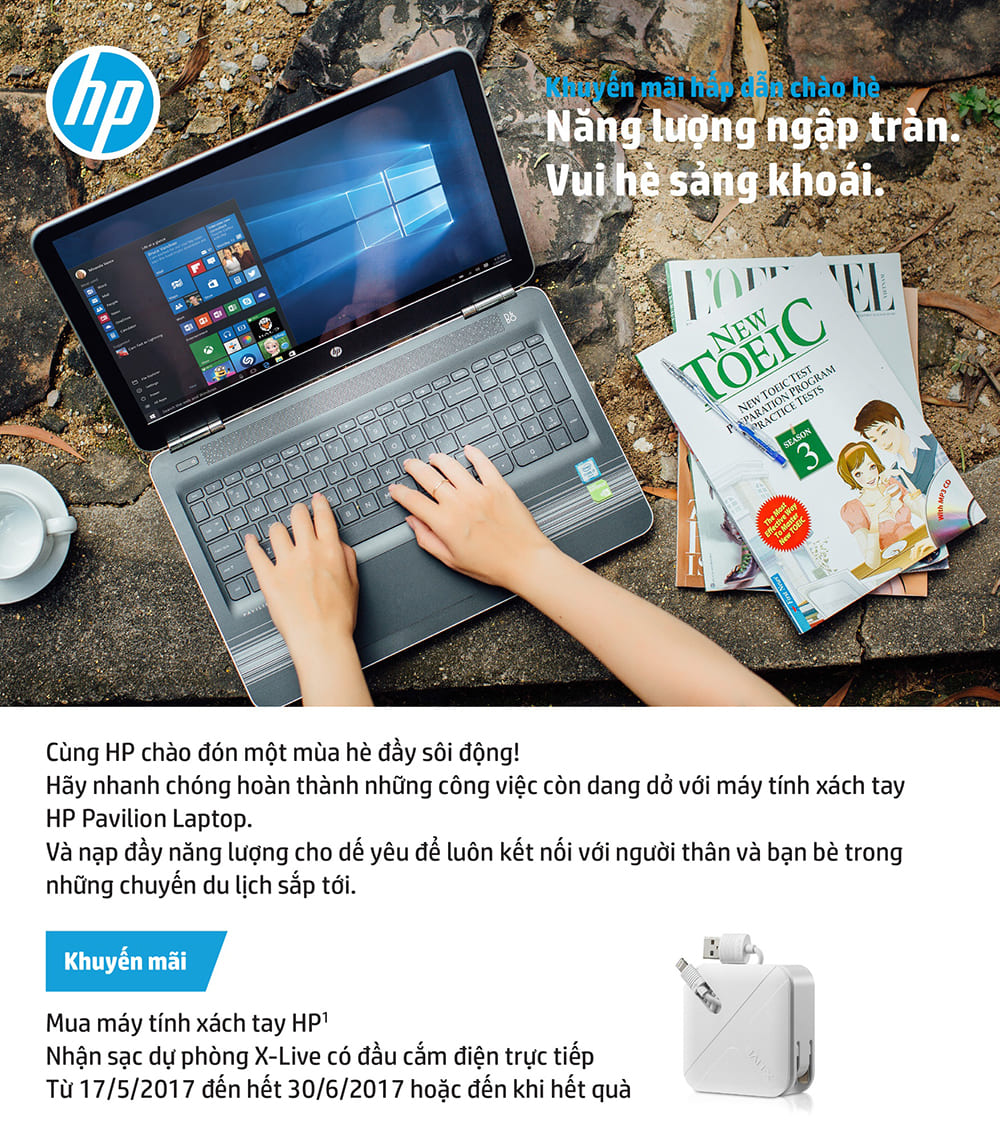 Khuyến mãi laptop HP: Năng lượng ngập tràn, vui hè sảng khoái