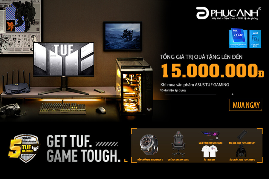 Build PC Full TUF - nhận ngay quà tặng lên đến 15 triệu đồng