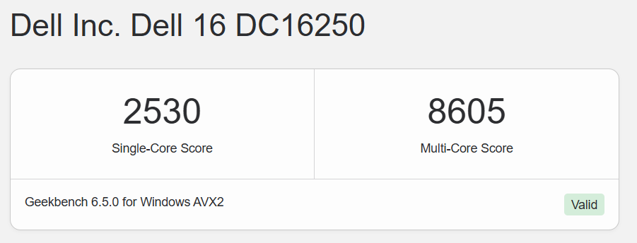 Review Dell 16 DC16250