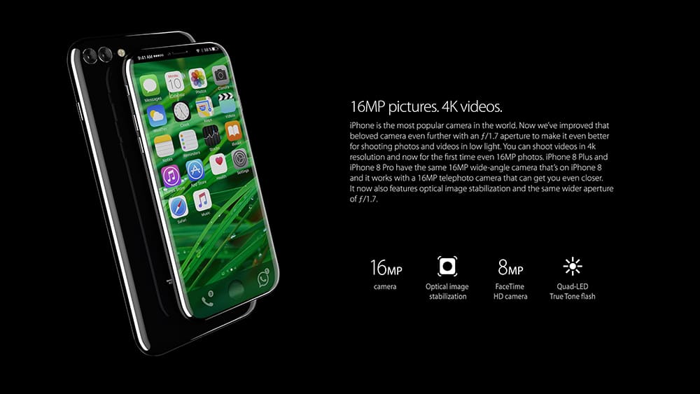 Bản thiết kế concept iPhone 8 đẹp lung linh được đánh giá cao