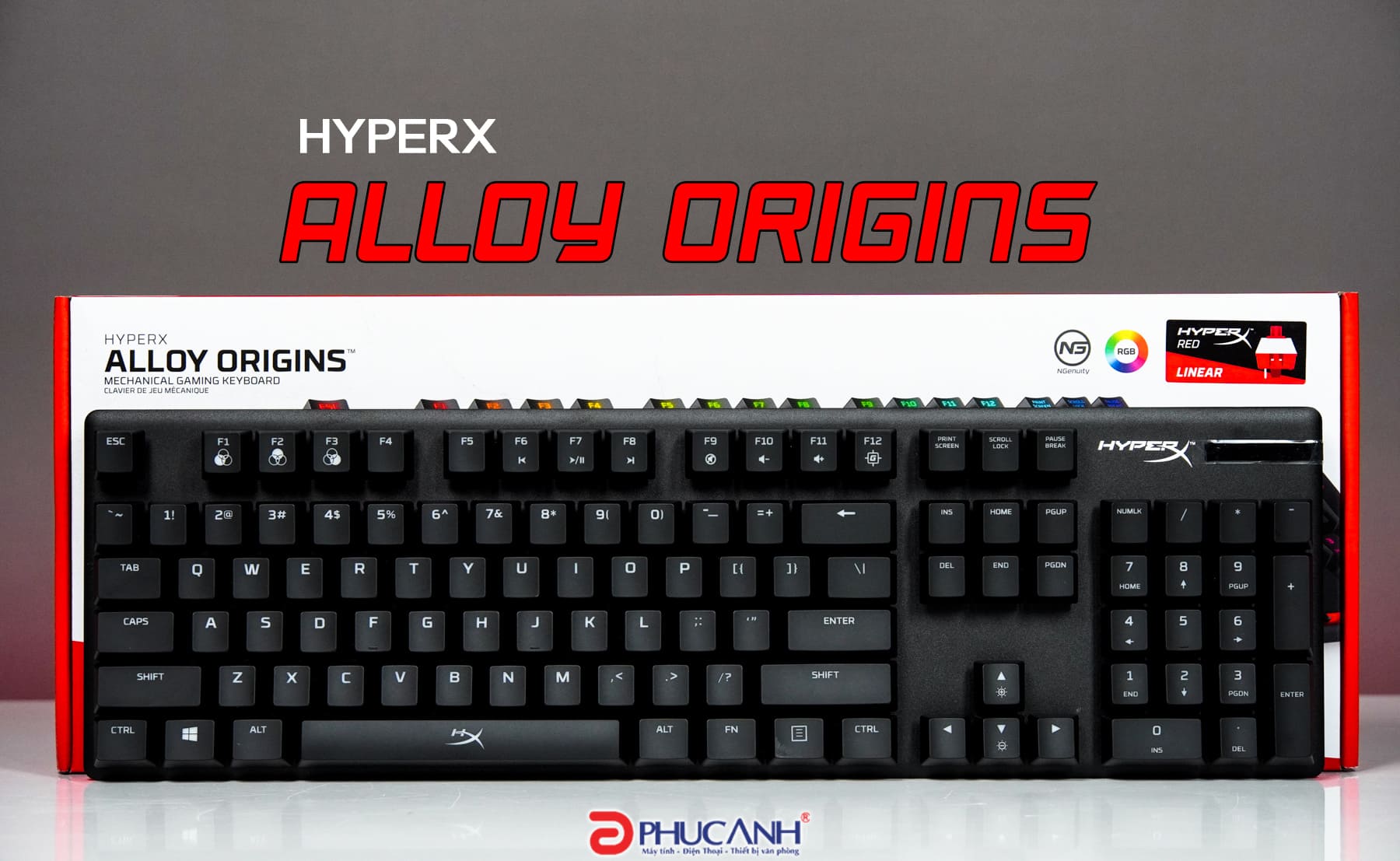 Review Bàn phím cơ Hyperx Alloy Origins