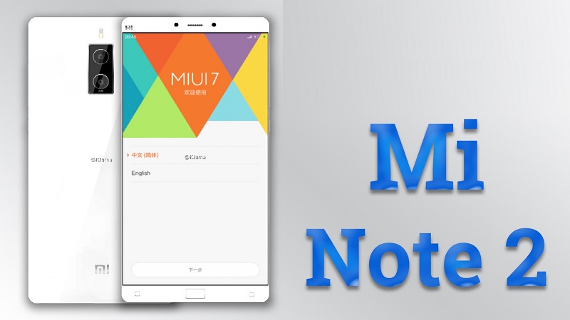 Xiaomi Mi Note 2 lộ diện màn hình cong sẽ ra mắt ngày 25/10