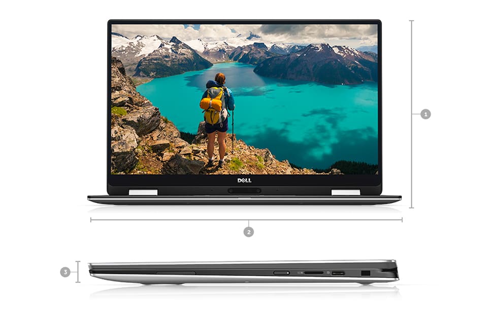 Dell XPS 13 9365: laptop cao cấp, viền siêu mỏng, xoay gập 360 độ