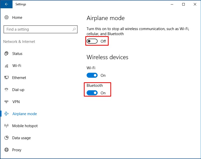 Bluetooth Not Available trên windows 10