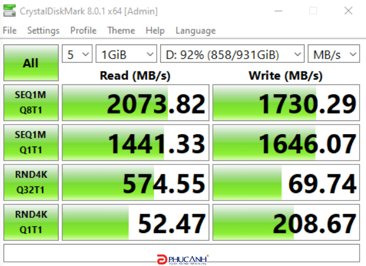 đánh giá Ổ SSD Kingston NV1 500Gb PCIe NVMe