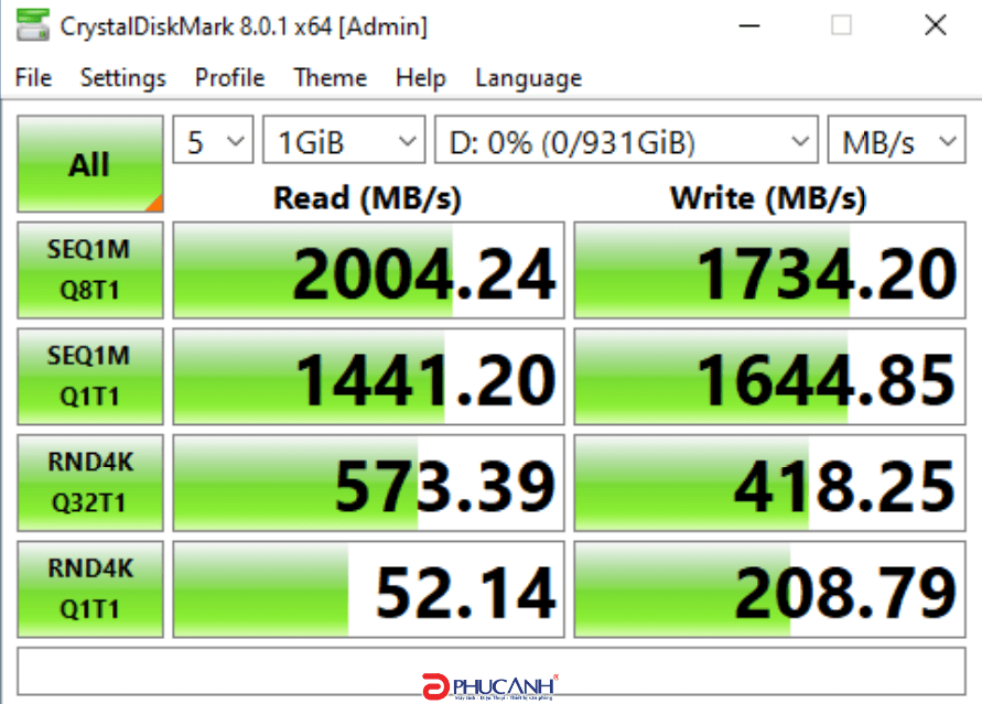 đánh giá Ổ SSD Kingston NV1 500Gb PCIe NVMe