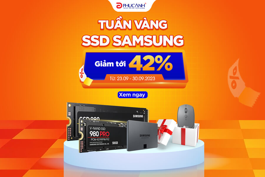 Tuần vàng SSD Samsung - Giảm khủng, Quà to