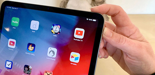 chụp màn hình trên iPad không có nút Home vật lý  