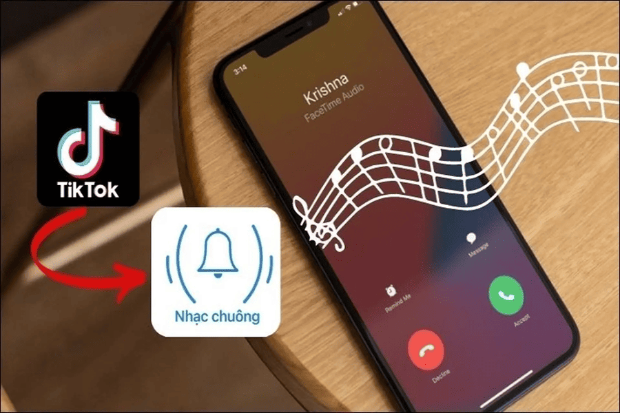lấy nhạc tiktok làm báo thức