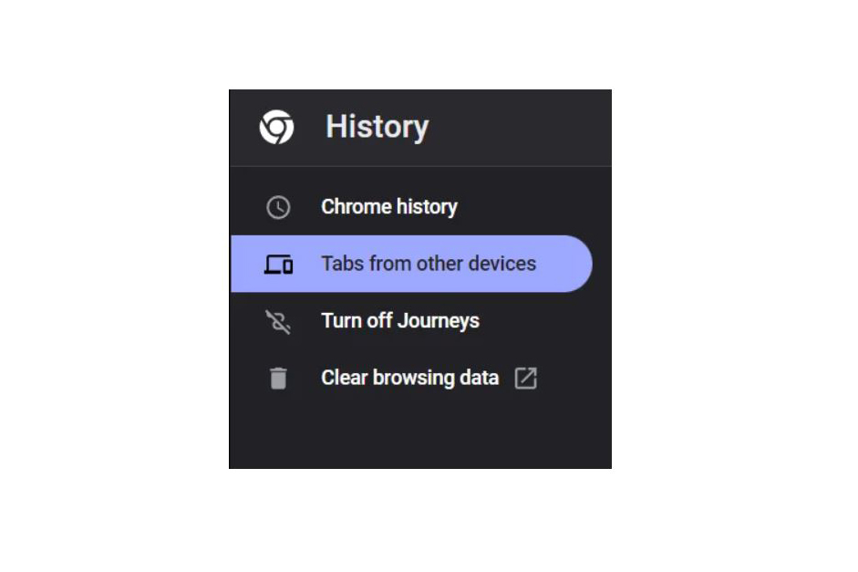 Google Chrome có thể hiển thị lại các tab từ thiết bị khác của bạn