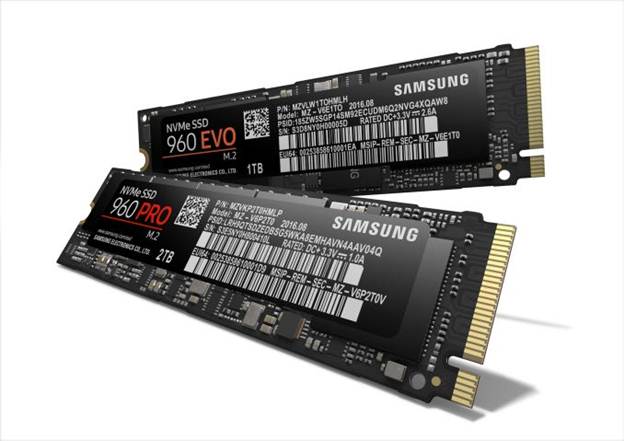 Samsung giới thiệu thế hệ SSD 960 mới với 2 sản phẩm 960 Pro và 960 EVO