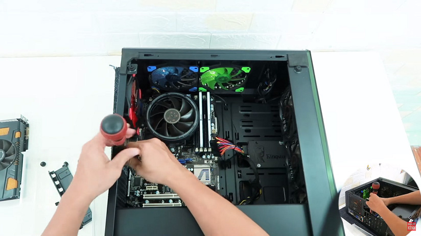 cách lắp fan case