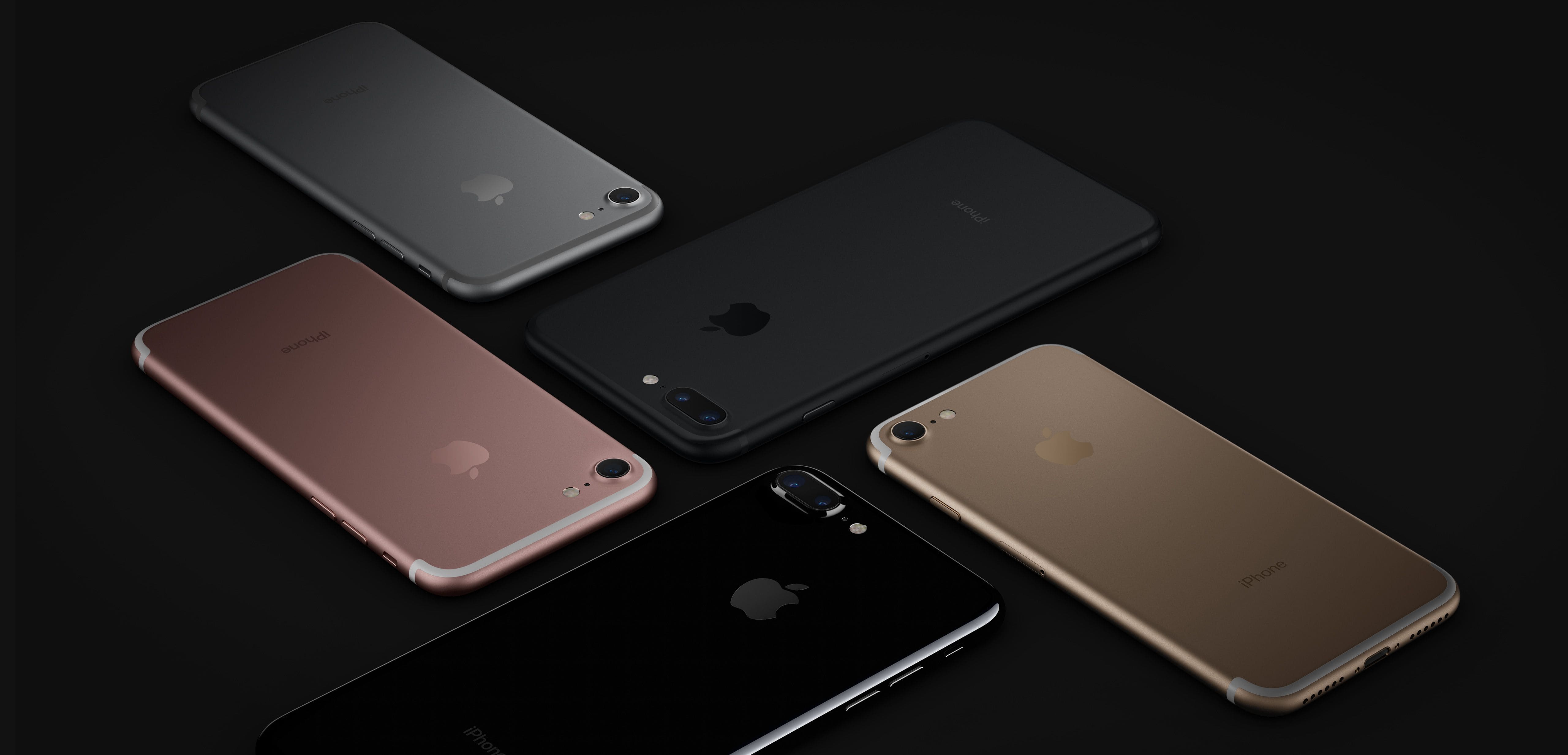 Đẹp mê mẩn với bộ sưu tập 5 màu sắc của iPhone 7