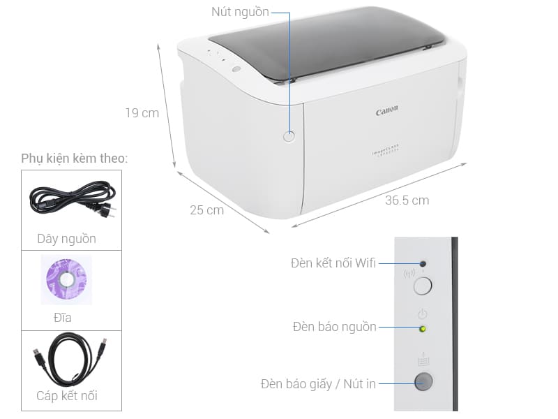 Máy in laser đen trắng Canon LBP6030W