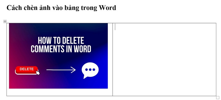 Hướng dẫn chèn ảnh vào bảng trong Word