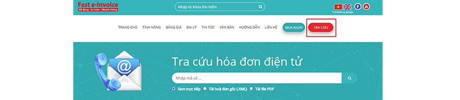 tra cức hóa đơn điện tử