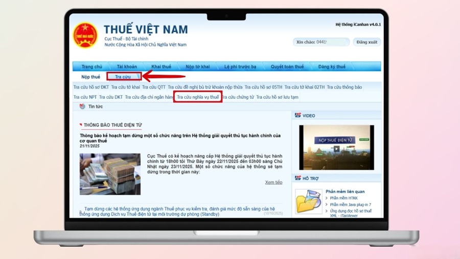 tra cứu nợ thuế thu nhập cá nhân