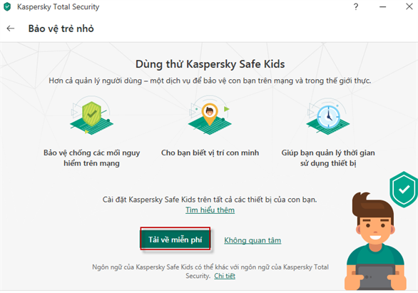 Ứng dụng Kaspersky Safe Kids 