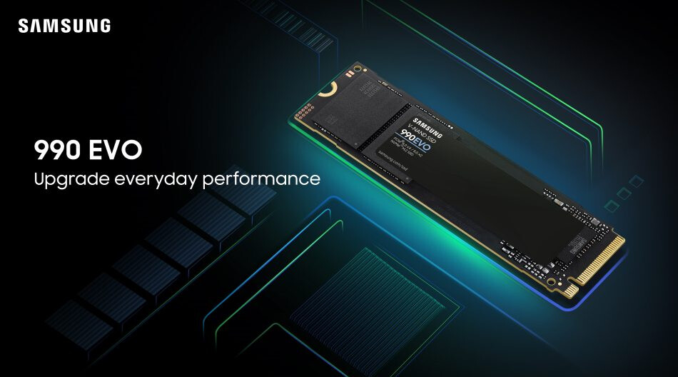 Samsung giới thiệu SSD 990 EVO với giao diện PCIe 5.0 x2