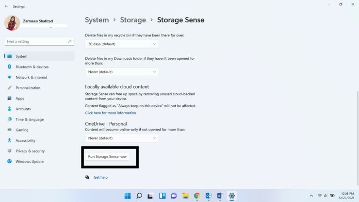 Hướng dẫn thiết lập tự động dọn dẹp thùng rác trên Windows 11