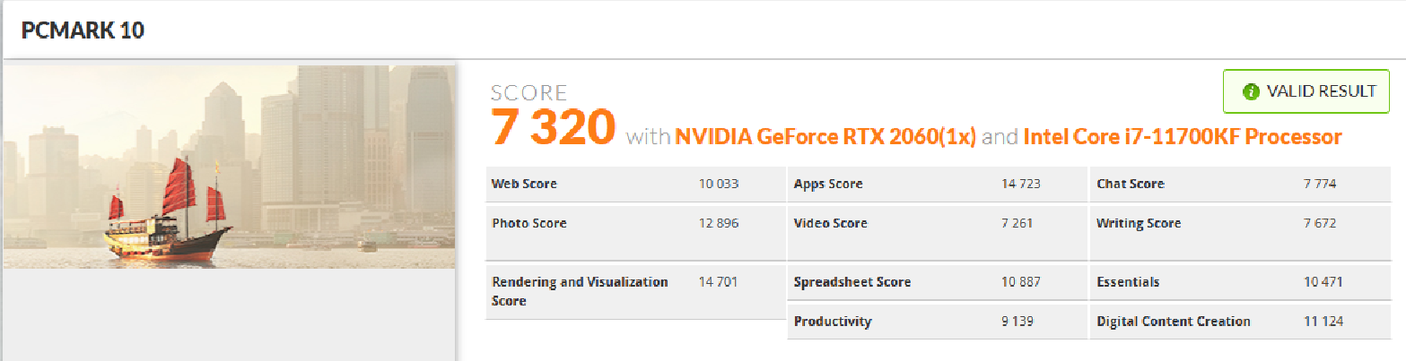 Core i7 11700KF và Nvidia RTX 2060