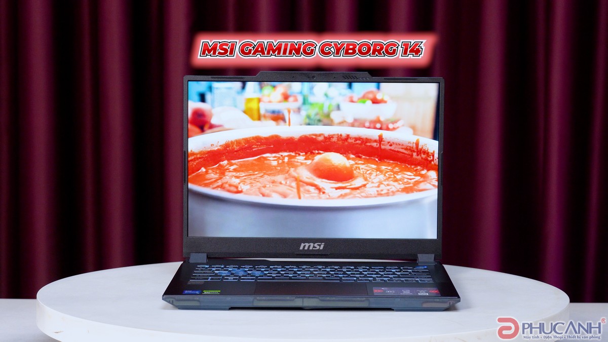 review MSI Gaming Cyborg 14 A13UDX-099VN