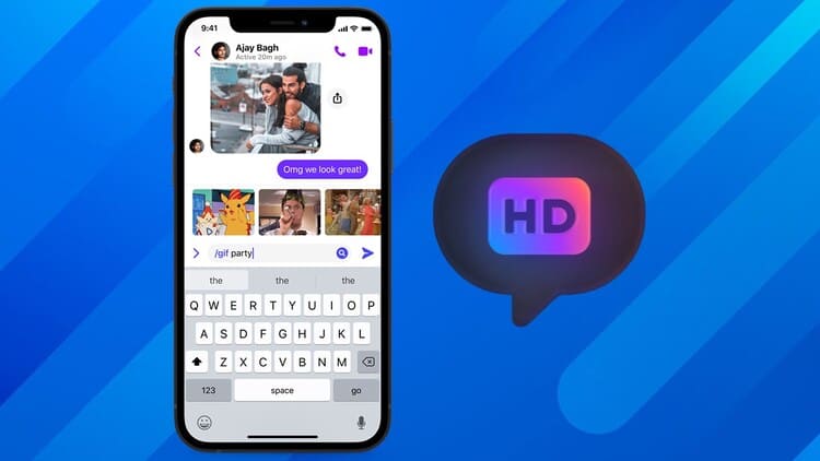 gửi ảnh chất lượng HD trên Messenger