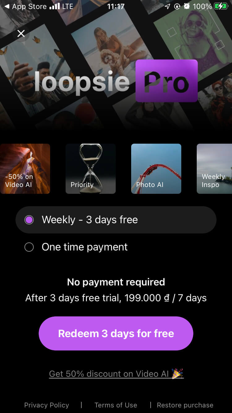 Cách đăng ký Loopsie Pro để sử dụng lâu dài