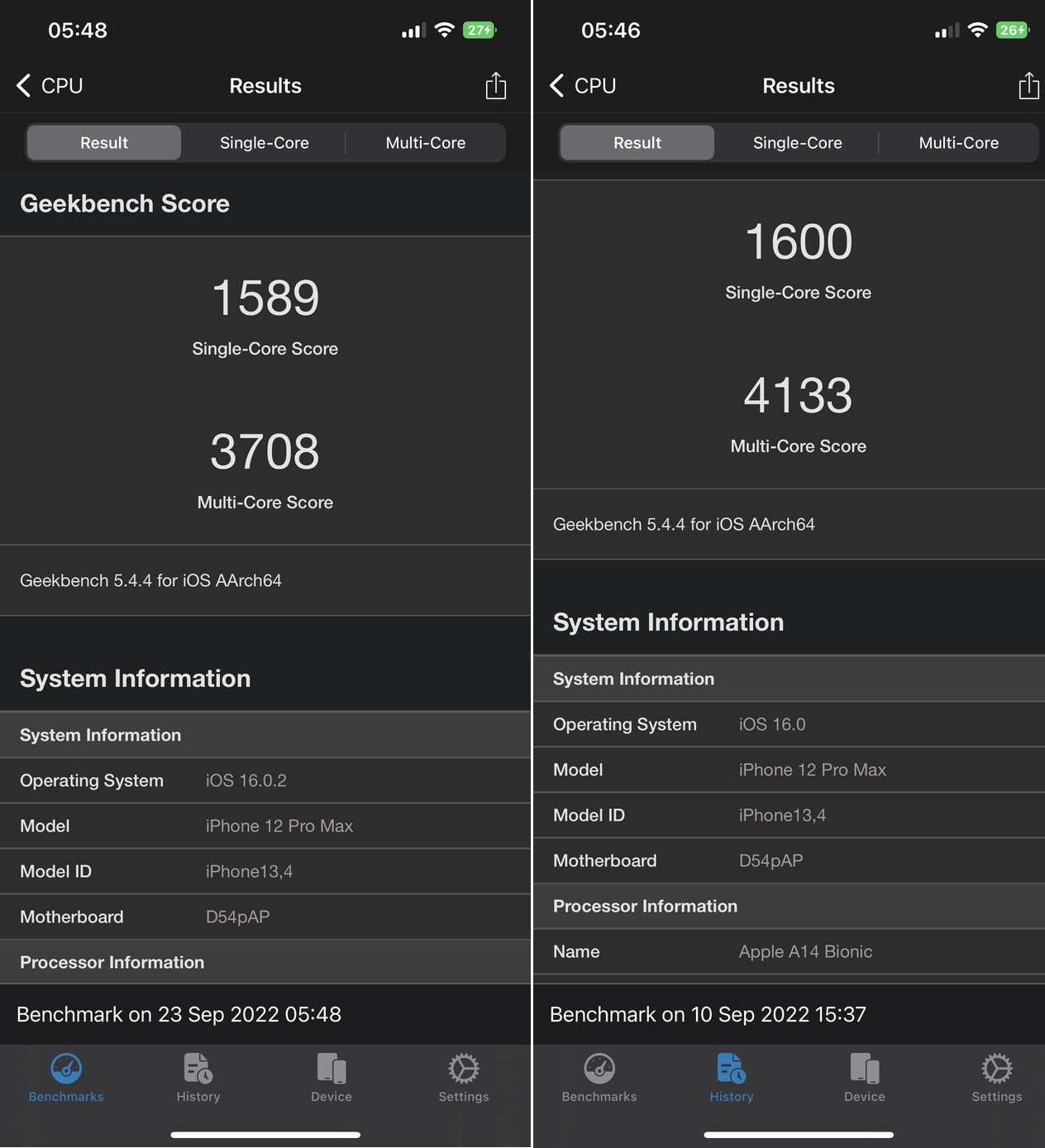 ios 16.0.2 và ios 16.0