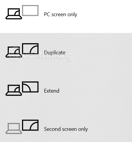 Thiết lập các chế độ kết nối máy tính Windows với máy chiếu