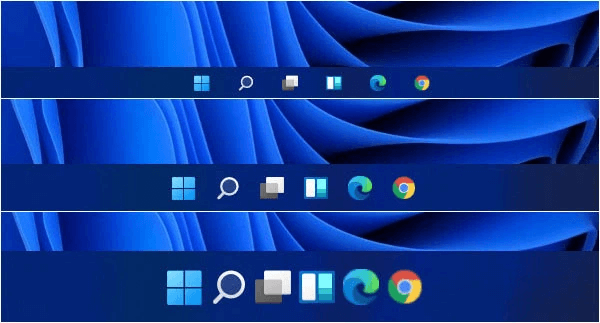 thay đổi kích thước thanh Taskbar Windows 11