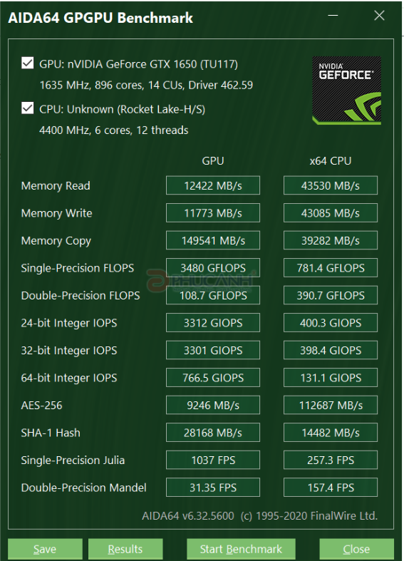 hiệu năng Intel Core i5 11400 cho máy trạm workstations