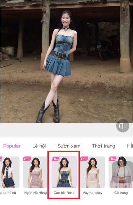 app thay đổi quần áo AI BeautyCam
