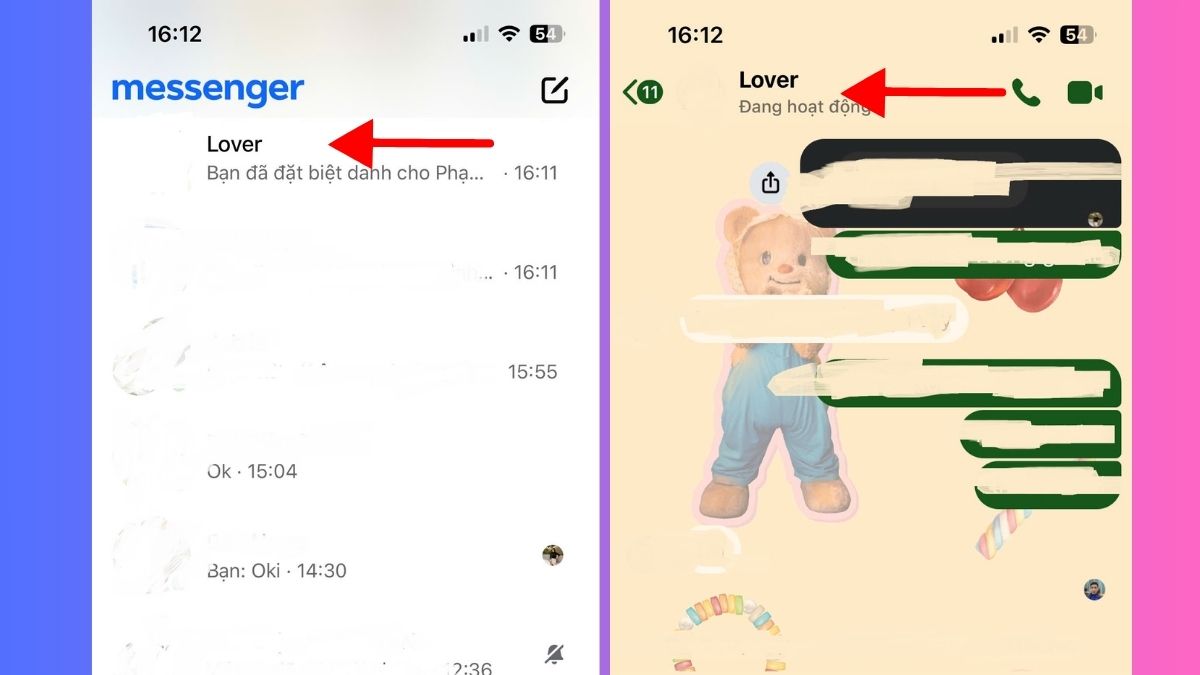 Hướng dẫn cách xóa biệt danh trên Messenger