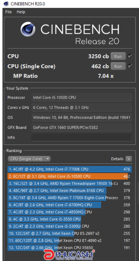 Intel Core I5 10500