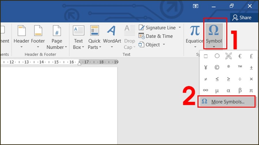Hướng dẫn tạo checkbox trong Word bằng Symbol 