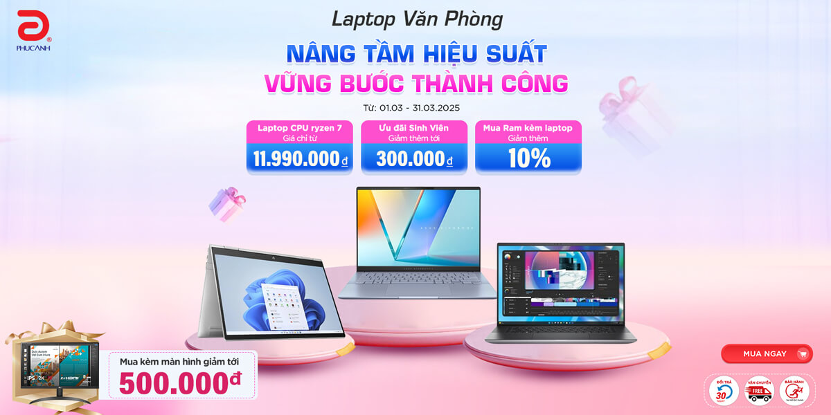 Laptop Văn Phòng - Nâng Tầm Hiệu Suất, Vững Bước Thành Công