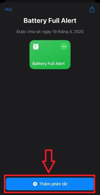 cách thiết lập thông báo khi đầy pin cho iPhone