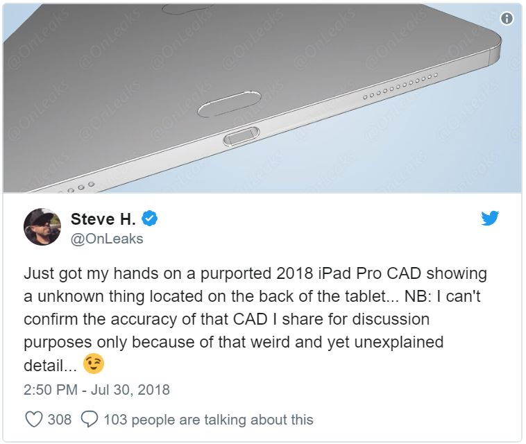 Lộ diện ốp lưng mới của iPad Pro 2018 trước khi ra mắt