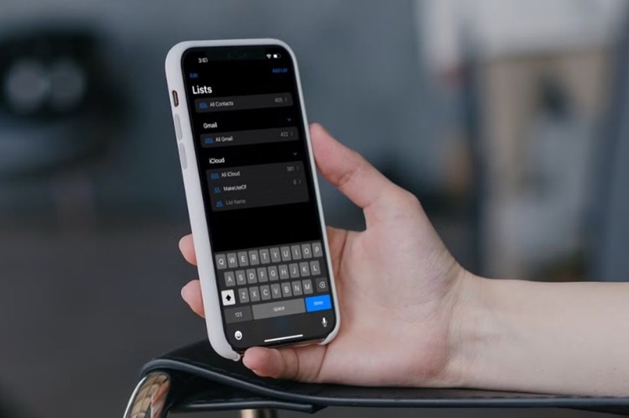 chia nhóm danh bạ nhanh trên iphone